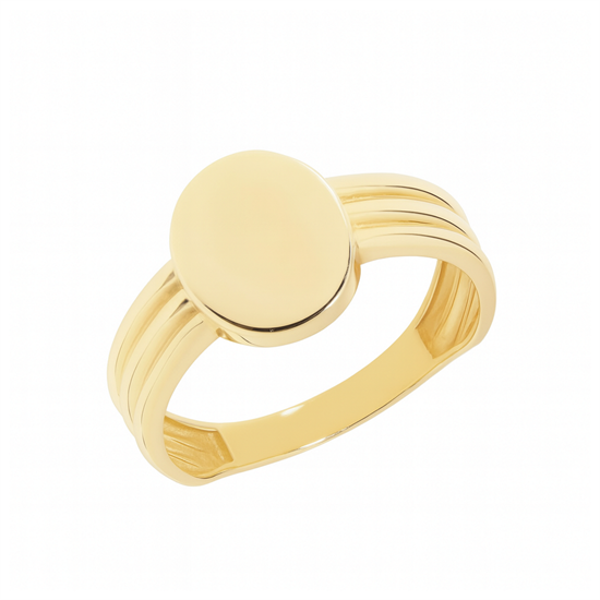 İsim Yada Harf Yazılabilen Taşsız 14 Ayar Altın Yüzük