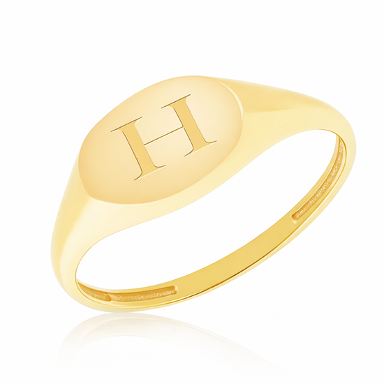 İsim Yazılabilen 14 Ayar Altın Yüzük