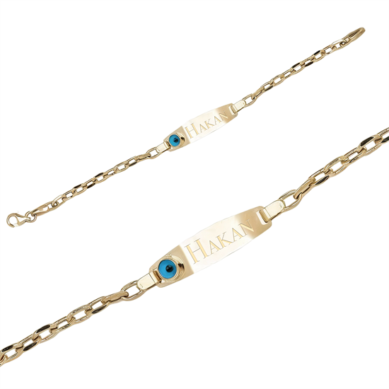 İsim Yazılabilir Çocuk Altın Bileklik