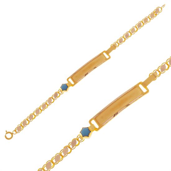 İsim Yazılabilir Çocuk Bileklik 14 Ayar Altın