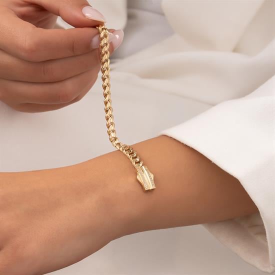 Kalemli Gurmet 14 Ayar Altın Bileklik