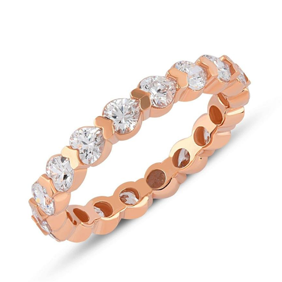 Kalp Detaylı Özel Tamtur Alyans