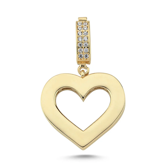 Kalp Kolye Ucu 14 Ayar Altın