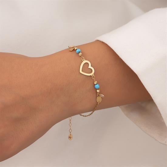 Kalpli 14 Ayar Altın Bileklik