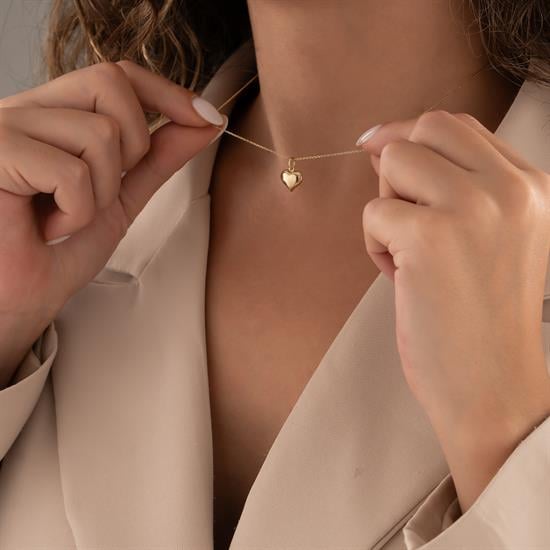 Kalpli 14 Ayar Altın Kolye