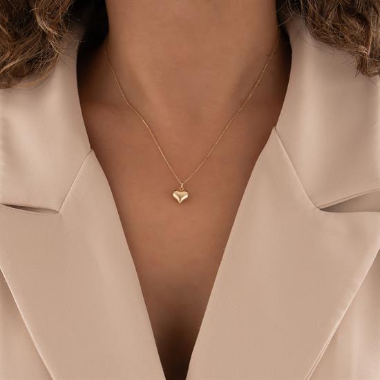 Kalpli 14 Ayar Altın Kolye