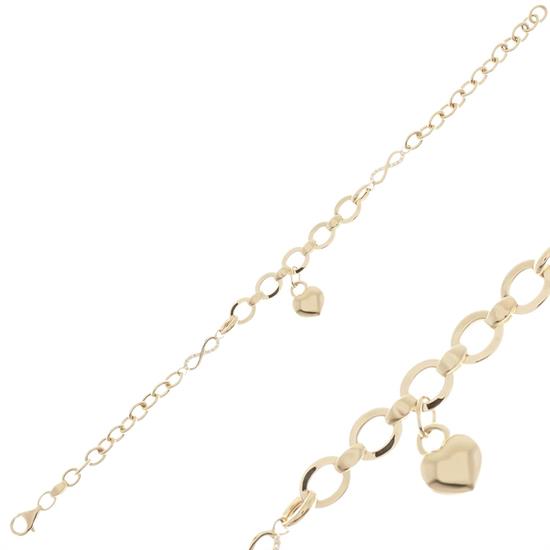 Kalpli Kalın Ataç 14 Ayar Bileklik