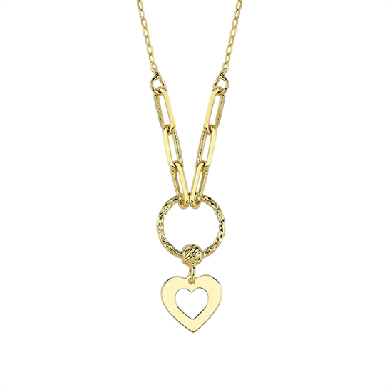 Kalpli Minimal 14 Ayar Altın Kolye