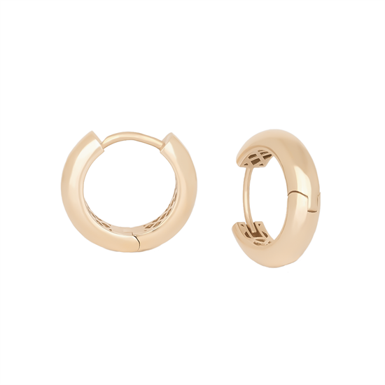 Klasik Halka Küpe 14 Ayar Altın