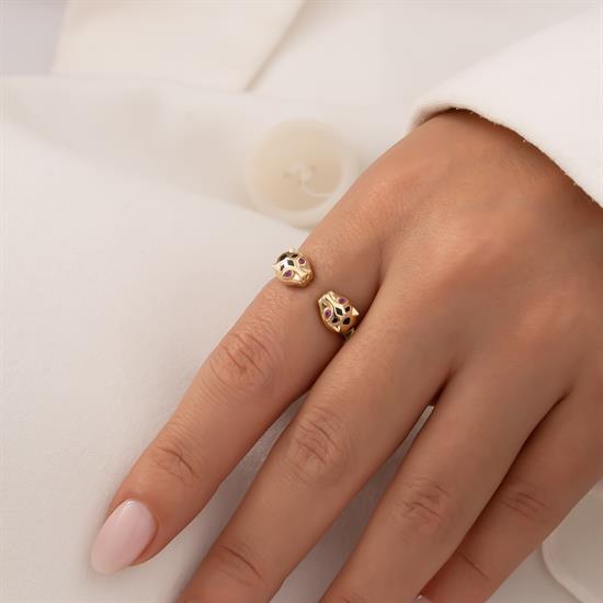 Cetaş Panter Modeli 14 Ayar Altın Yüzük