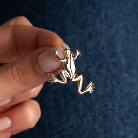 Kurbağa 14 Ayar Kolye Ucu