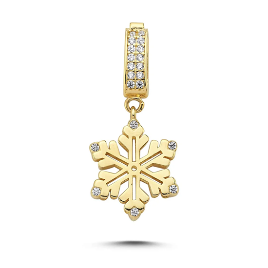 Kar Tanesi Kolye Ucu 14 Ayar Altın