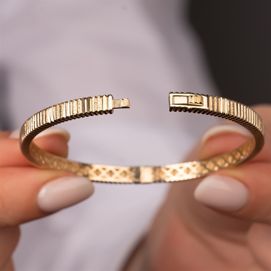 Kelepçe Bilezik 14 Ayar Altın