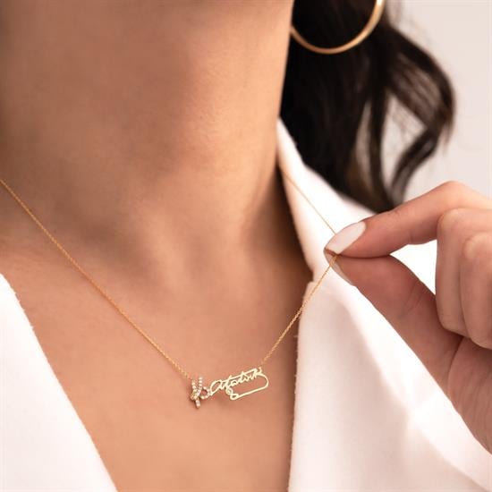 Kemal Atatürk İmzalı 14 Ayar Altın Kolye