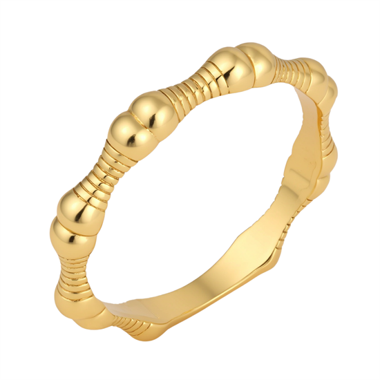 Kemik Model 14 Ayar Altın Yüzük