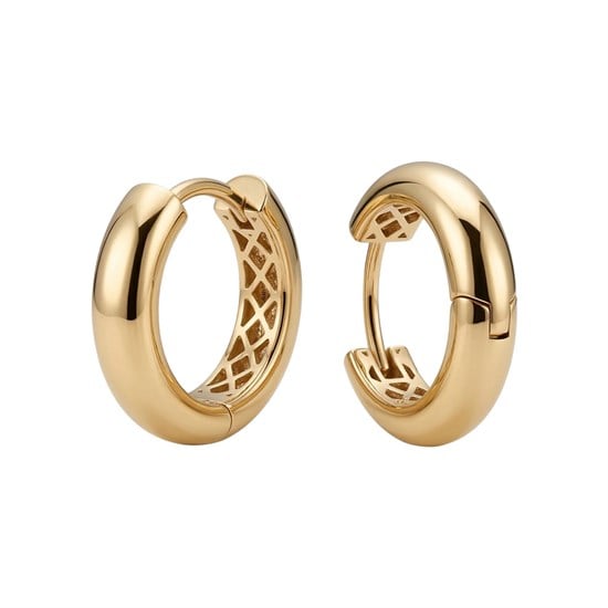 Klasik Halka Küpe 14 Ayar Altın