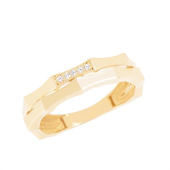 Köşeli Spor 14 Ayar Altın Yüzük