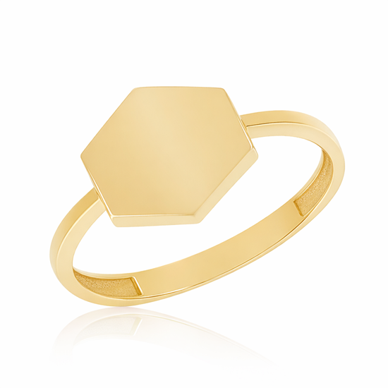 Köşeli Taşsız Spor 14 Ayar Altın Yüzük