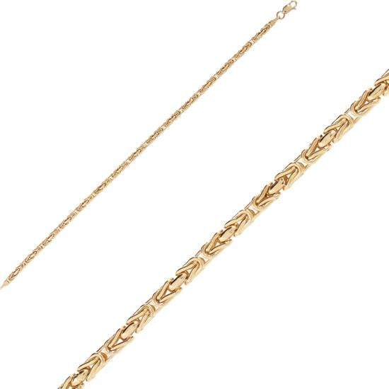 Kral Zincir Spor 14 Ayar Altın Bileklik 3Mm