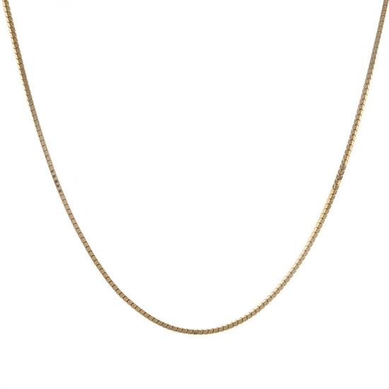Küp Model Zincir 14 Ayar 2 Mm Altın