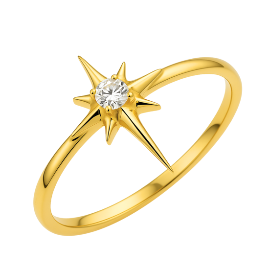 Kuzey Yıldızı 14 Ayar Altın Yüzük 