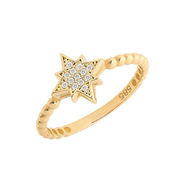 Kuzey Yıldızı Altın Yüzük