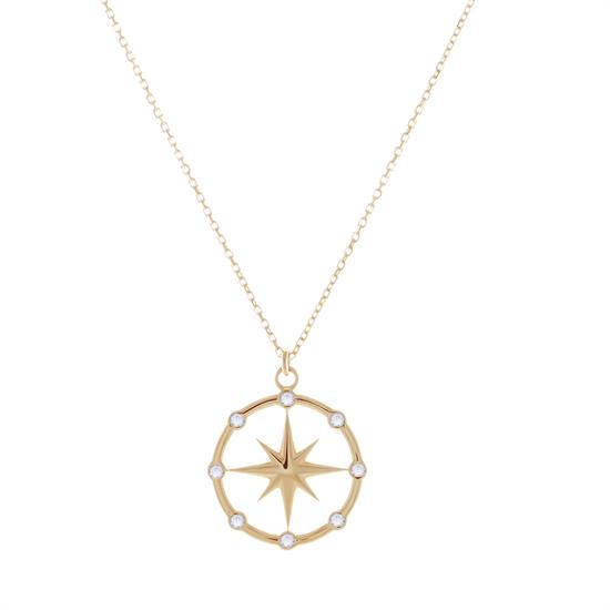 Kuzey Yıldızı Kolye 14 Ayar Altın