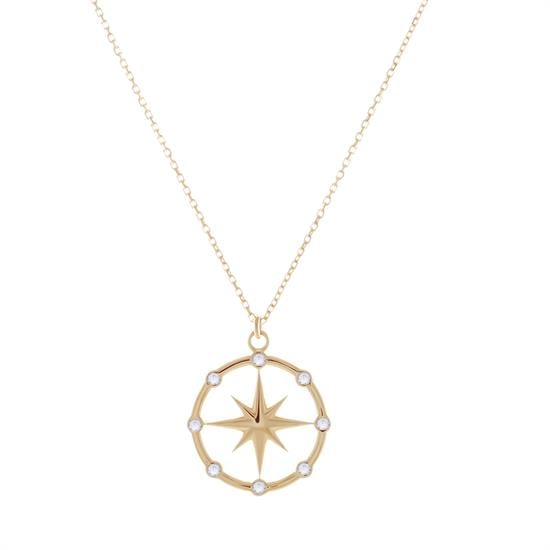 Kuzey Yıldızı Kolye 14 Ayar Altın