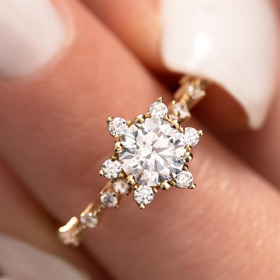 Lotus Çiçeği 14 Ayar Altın Yüzük