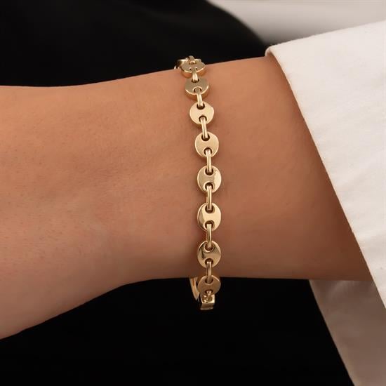 Marina Model 14 Ayar Altın Kelepçe