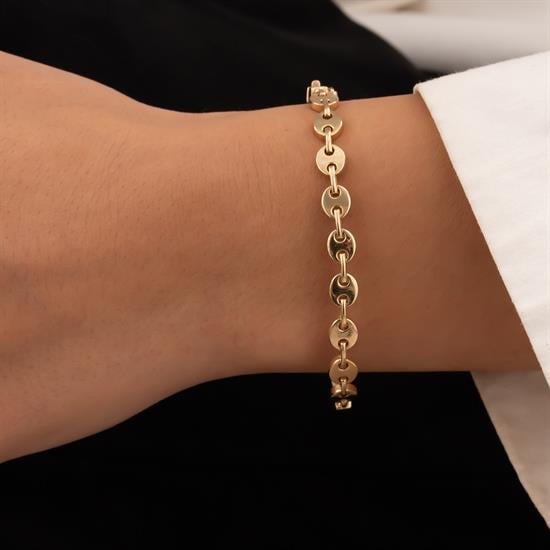 Marina Model 14 Ayar Altın Kelepçe