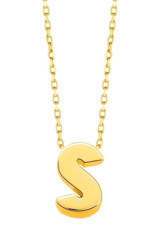 Minimal 0.7 Mm S Harfli Kolye 14 Ayar Altın