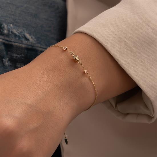 Minimal 14 Ayar Altın Bileklik