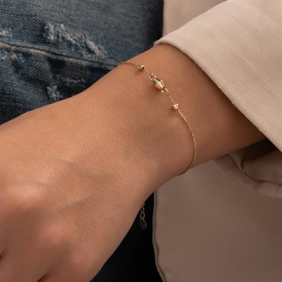 Minimal 14 Ayar Altın Bileklik