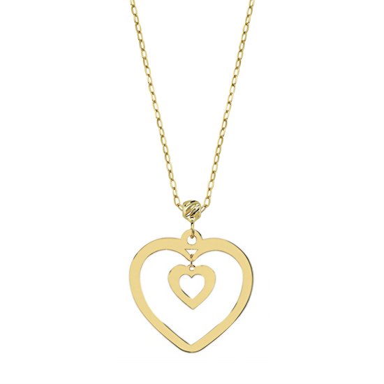 Minimal Kalp 14 Ayar Altın Kolye