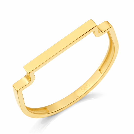 Minimal Model 14 Ayar Altın Yüzük