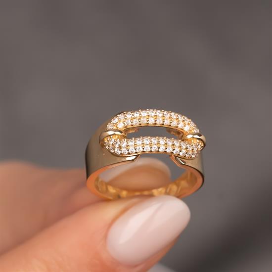 Modern Tasarım 14 Ayar Altın Yüzük