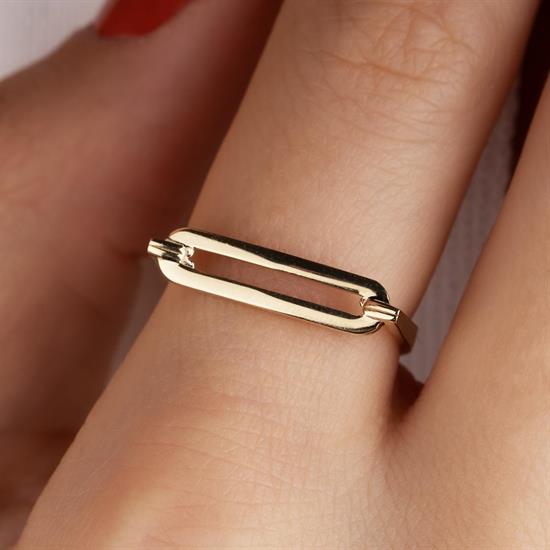 Modern Taşsız 14 Ayar Altın Yüzük