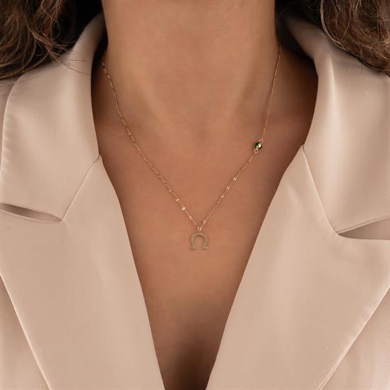 Nal 14 Ayar Altın Kolye