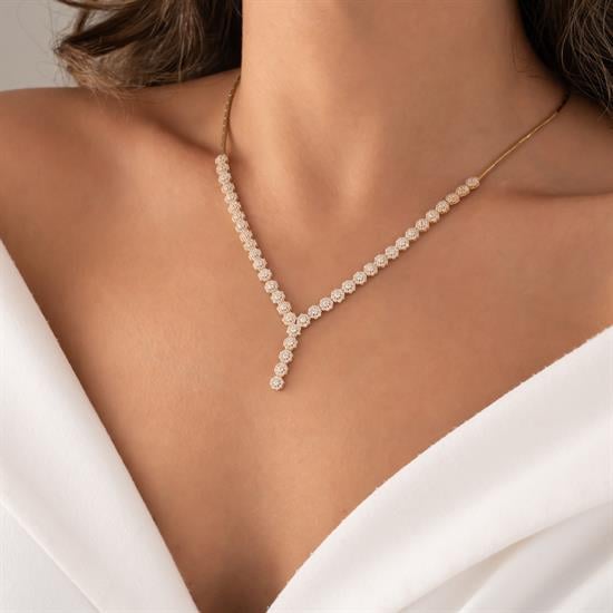 Nişan Set 14 Ayar Altın Kolye