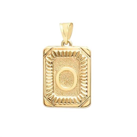 O Harfi 14 Ayar Altın Kolye Ucu