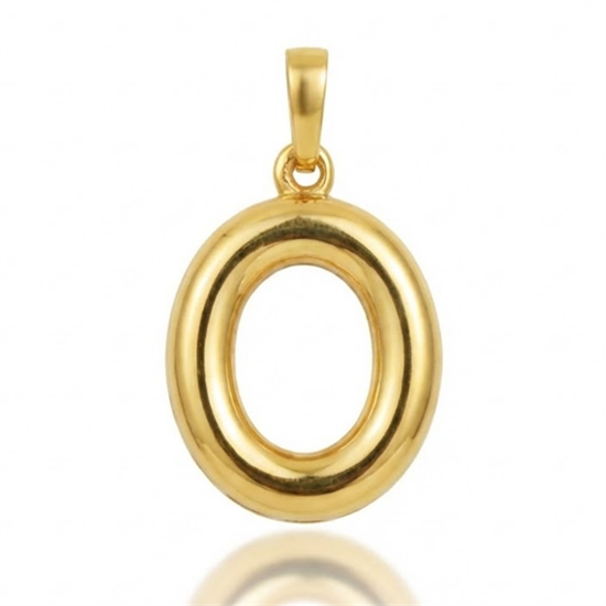 O Harfi Balon Model 14 Ayar Kolye Ucu