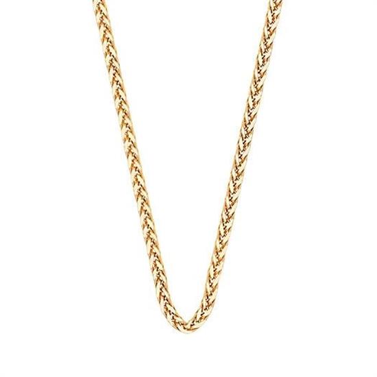 Örgü Küp İnce Zincir 14 Ayar Altın