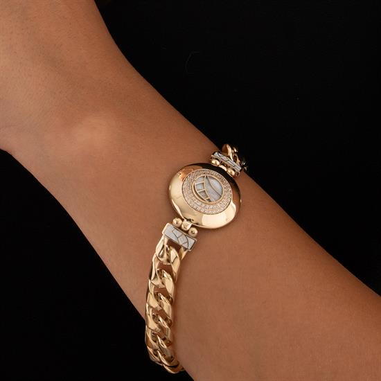 Özel Tasarım Oval Model Mavi Mineli Bileklik