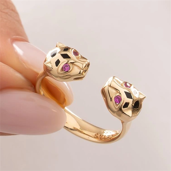 Cetaş Panter Modeli 14 Ayar Altın Yüzük