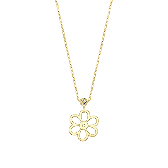 Papatya 14 Ayar Altın Kolye