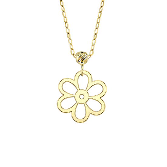 Papatya 14 Ayar Altın Kolye