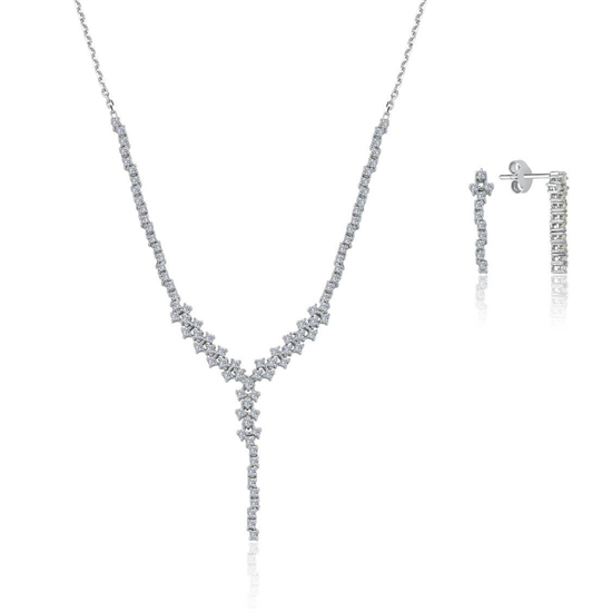 Pırlanta Taşlı Düğün Seti