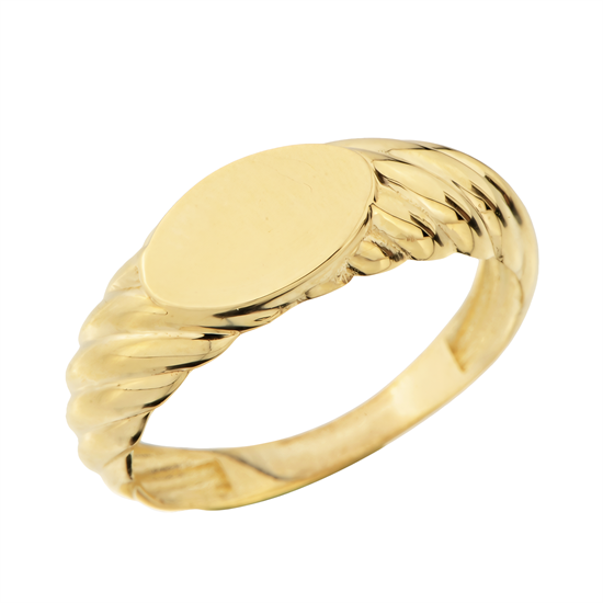 Plaka Burgu Model 14 Ayar Altın Yüzük