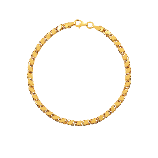 Pullu Bileklik 5 mm 14 Ayar Altın